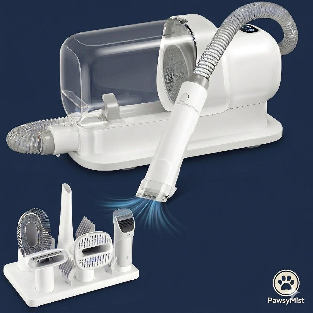 PawsyPro™ – Sistema di Toelettatura con Aspirazione Ciclonica