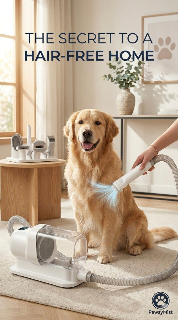PawsyPro™ – Sistema di Toelettatura con Aspirazione Ciclonica